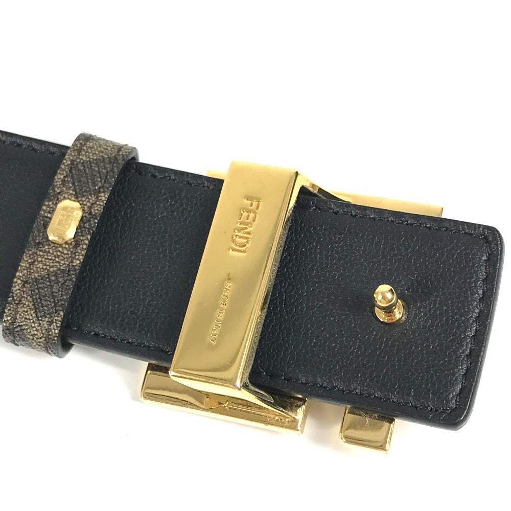 Fendi Zucca Logo Bawah Belt Belt Leather Lelaki
