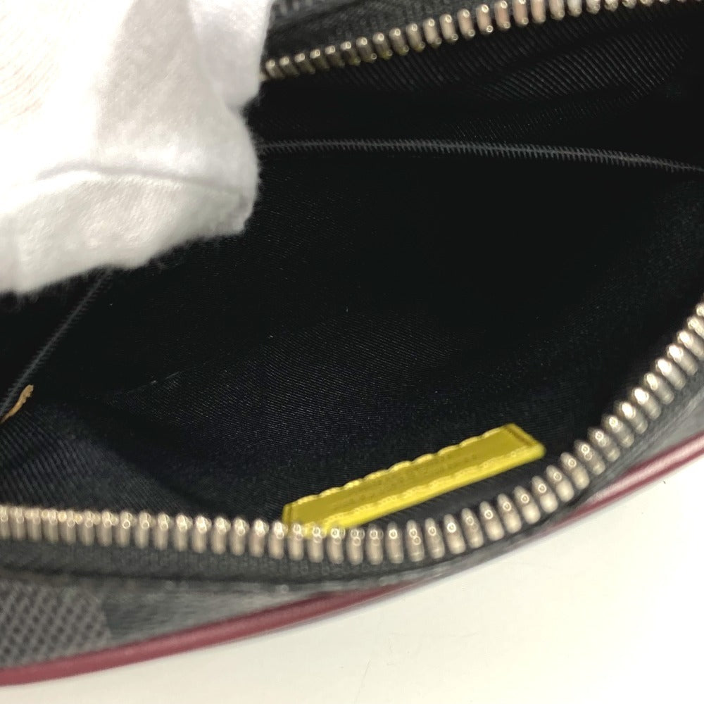 Louis Vuitton M55100 Epi Damier Graphite Danube Slim Bag Crossbody Pochette Bahu Beg Damier Graphite Canvas Navy