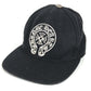 CHROME HEARTS Logo Horseshoe Hat Cap Baseball Cap Cotton Unisex Black