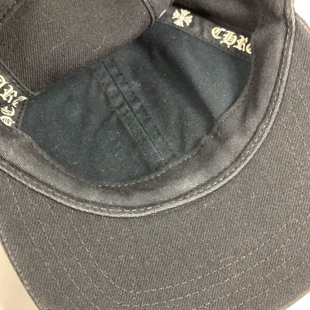 CHROME HEARTS Logo Horseshoe Hat Cap Baseball Cap Cotton Unisex Black