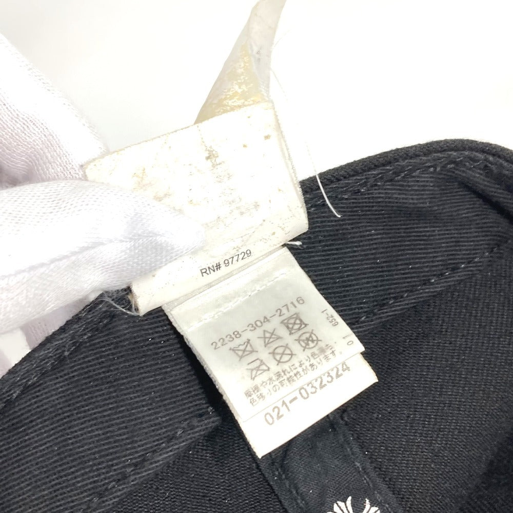 CHROME HEARTS Logo Horseshoe Hat Cap Baseball Cap Cotton Unisex Black