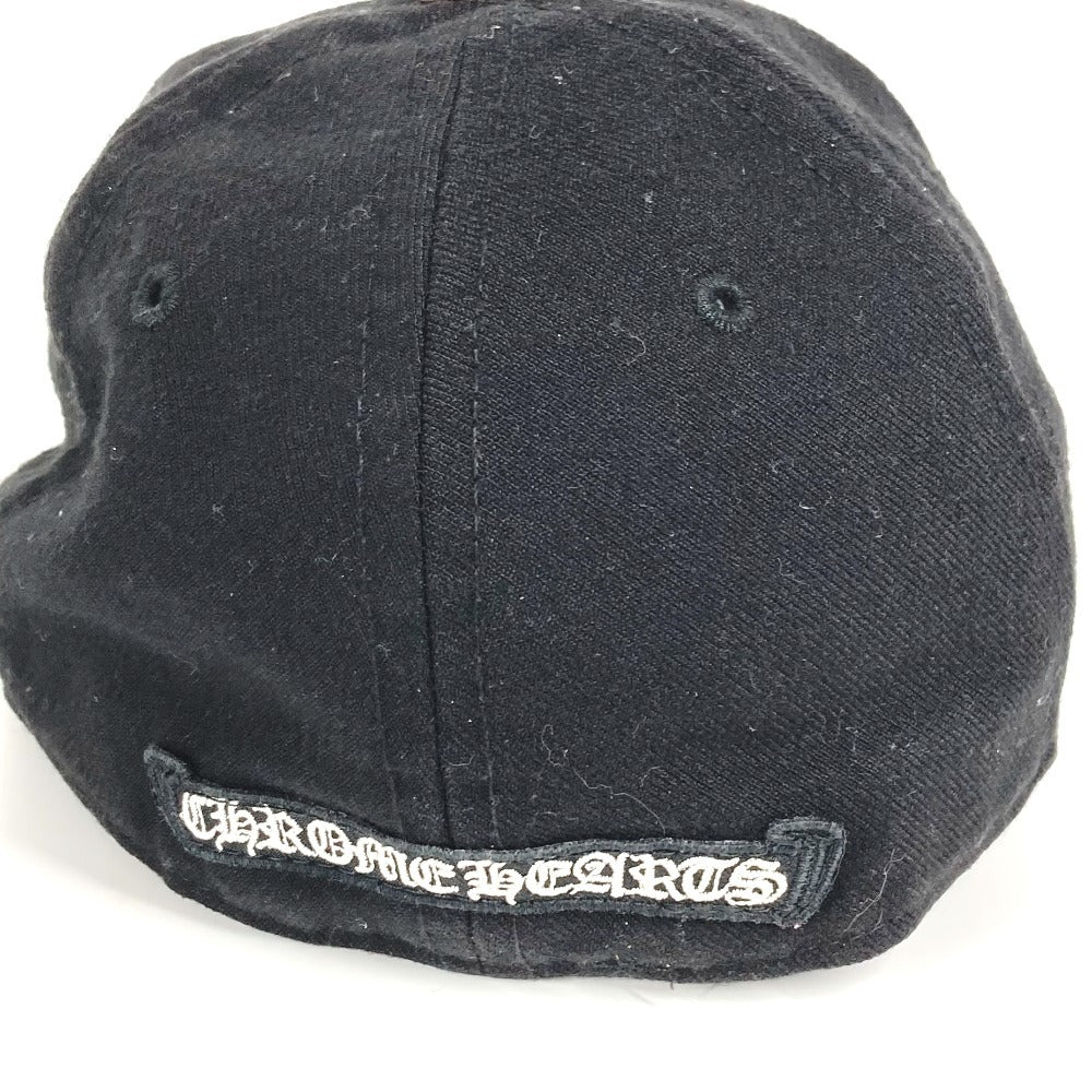 CHROME HEARTS Logo Horseshoe Hat Cap Baseball Cap Cotton Unisex Black