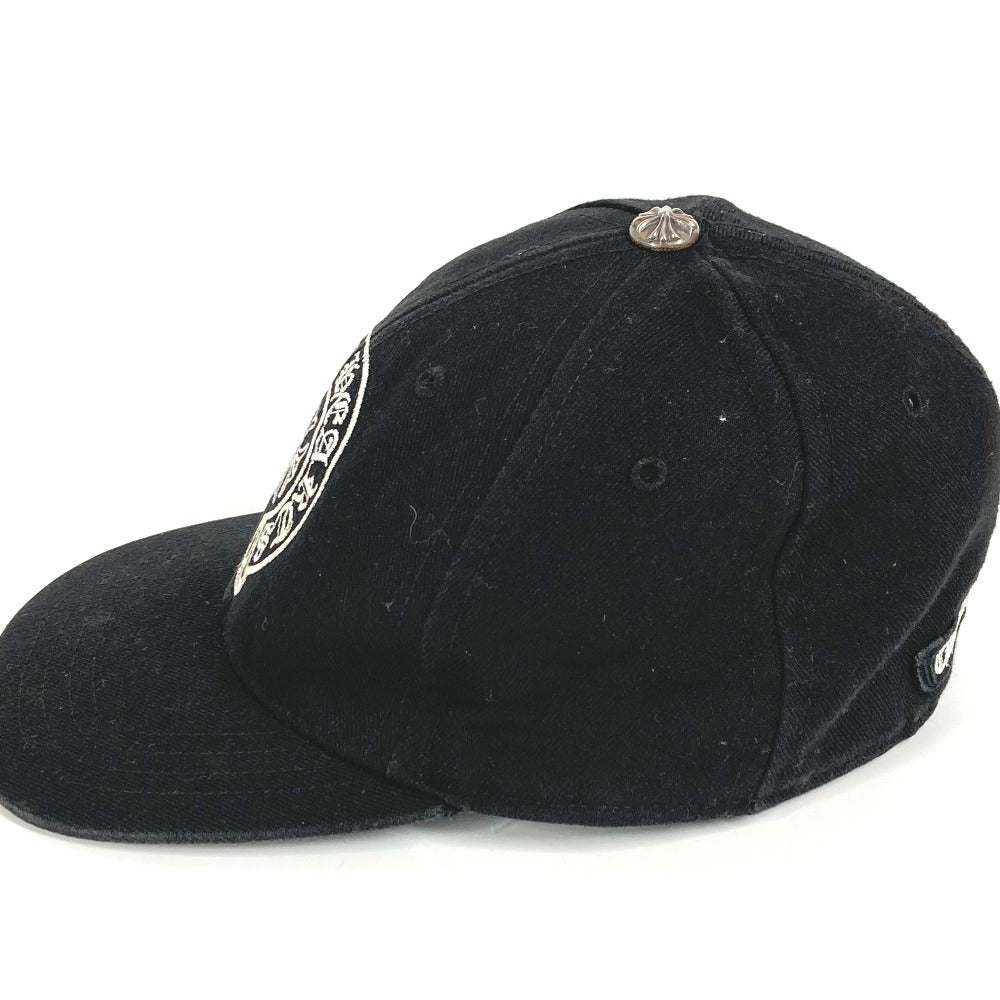CHROME HEARTS Logo Horseshoe Hat Cap Baseball Cap Cotton Unisex Black