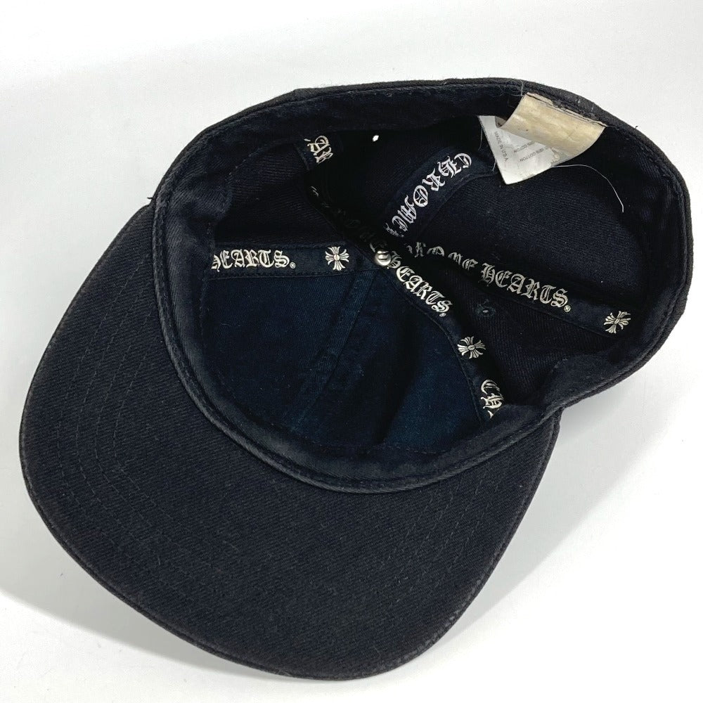 CHROME HEARTS Logo Horseshoe Hat Cap Baseball Cap Cotton Unisex Black
