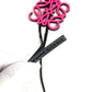 LOEWE Anagram Logo Keychain Bag Charm Charm Charm Leather Unisex Pink