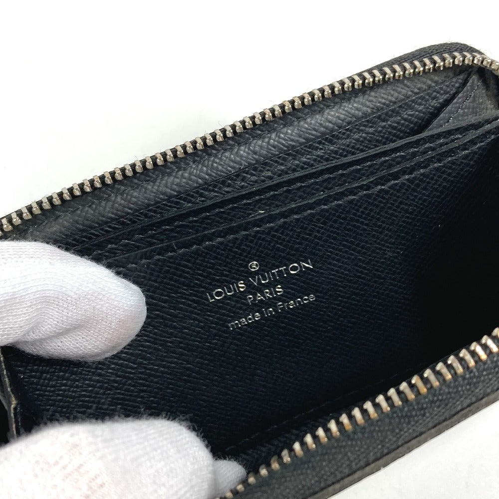 LOUIS VUITTON N63076 Damier Graphite Zippy Coin Purse Wallet Coin Purse Round Zipper Coin Case Damier Graphite Canvas Men's Black