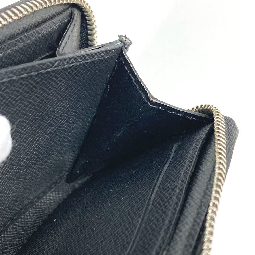 LOUIS VUITTON N63076 Damier Graphite Zippy Coin Purse Wallet Coin Purse Round Zipper Coin Case Damier Graphite Canvas Men's Black