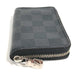 LOUIS VUITTON N63076 Damier Graphite Zippy Coin Purse Wallet Coin Purse Round Zipper Coin Case Damier Graphite Canvas Men's Black