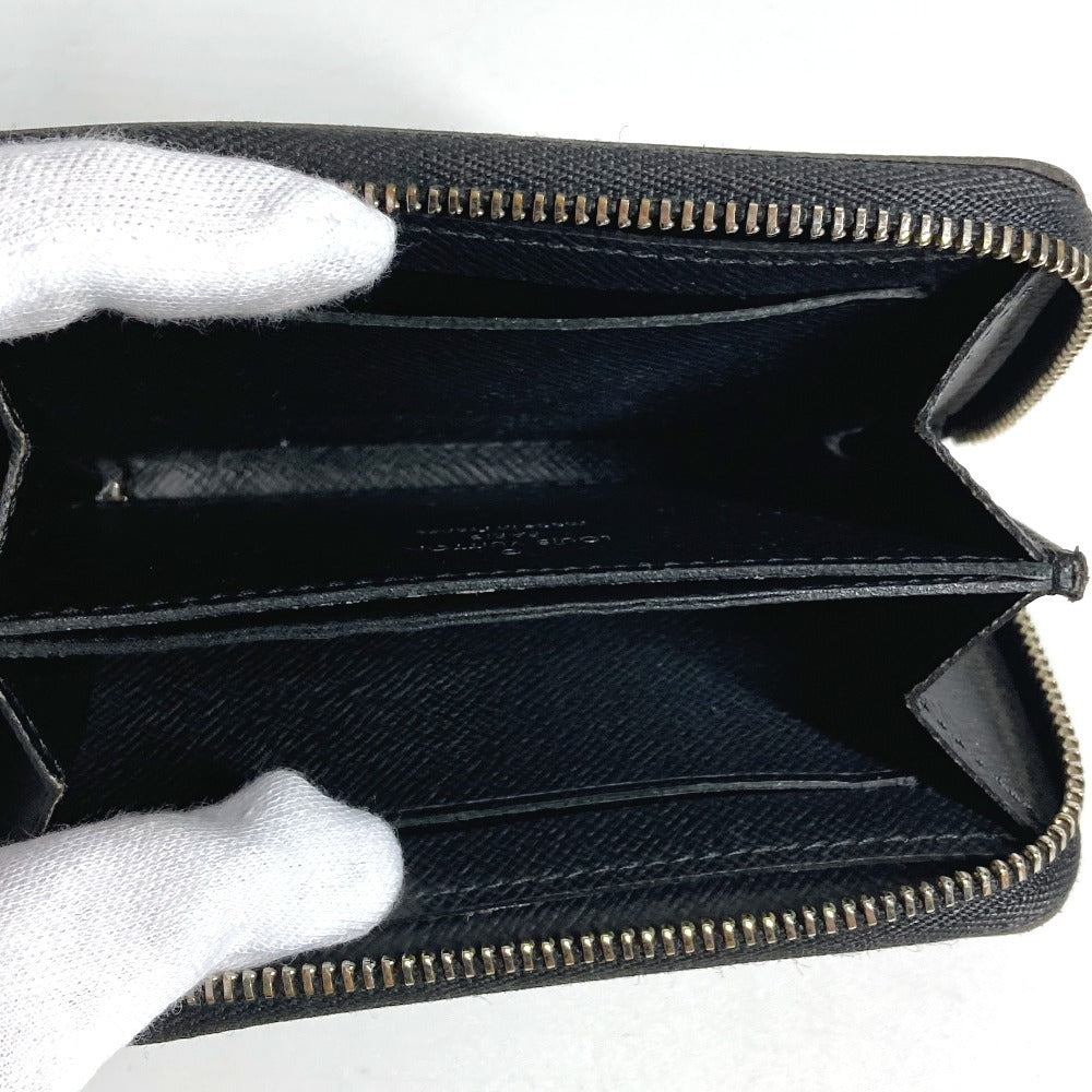 LOUIS VUITTON N63076 Damier Graphite Zippy Coin Purse Wallet Coin Purse Round Zipper Coin Case Damier Graphite Canvas Men's Black