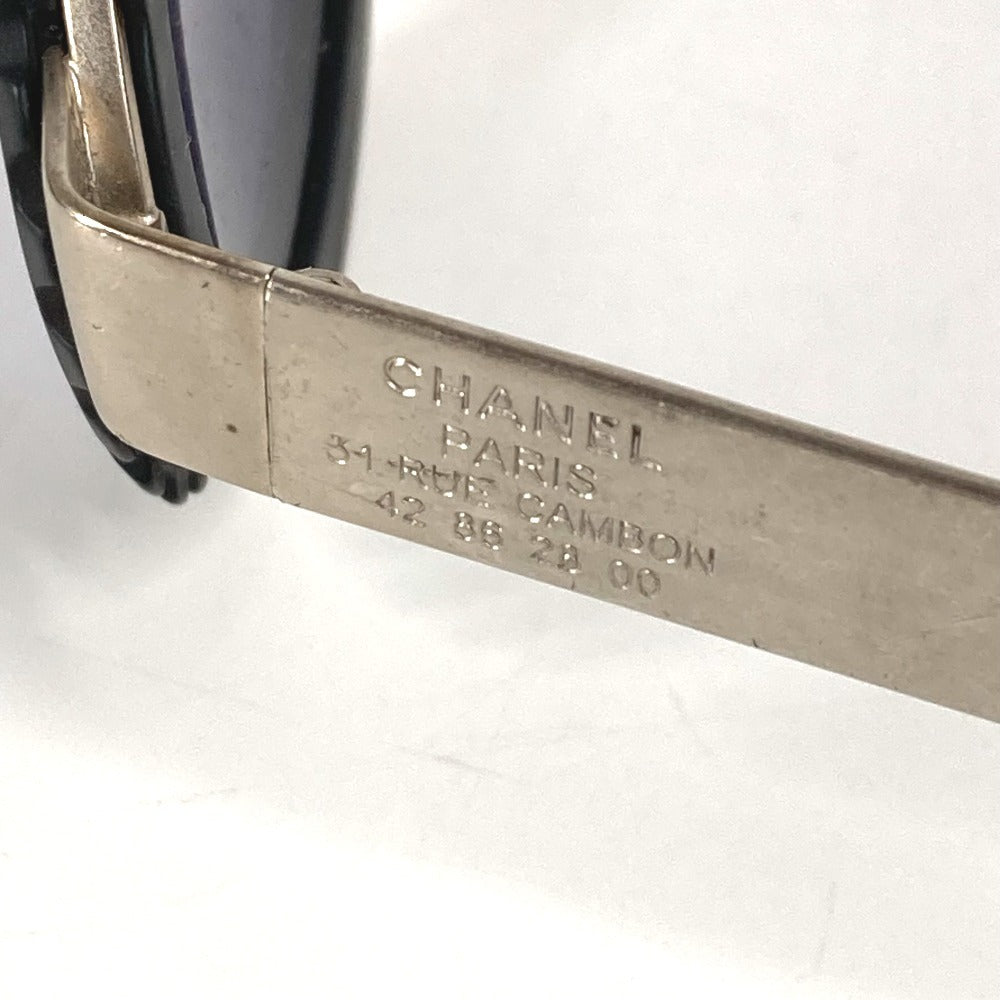 Chanel 10506 90405 Vintage 31 Rue Cambon Camera Lensa Gelas Gelas Gelas Gelas Cermin mata cermin mata hitam logam wanita hitam