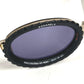 CHANEL 10506 90405 Vintage 31 Rue Cambon Camera Lens Oval Wave Pattern Eyeglasses Eyewear Sunglasses Metal Women's Black