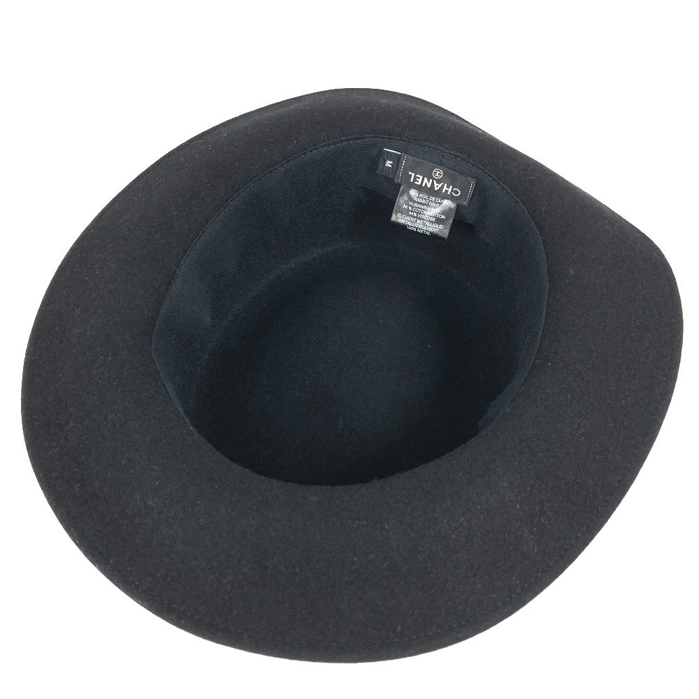 CHANEL 20S 리본 CC 코코 마크 모자 모자 버킷 모자 밥 모자 모자 토끼 여성 블랙