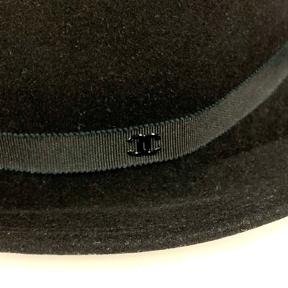 CHANEL 20S 리본 CC 코코 마크 모자 모자 버킷 모자 밥 모자 모자 토끼 여성 블랙