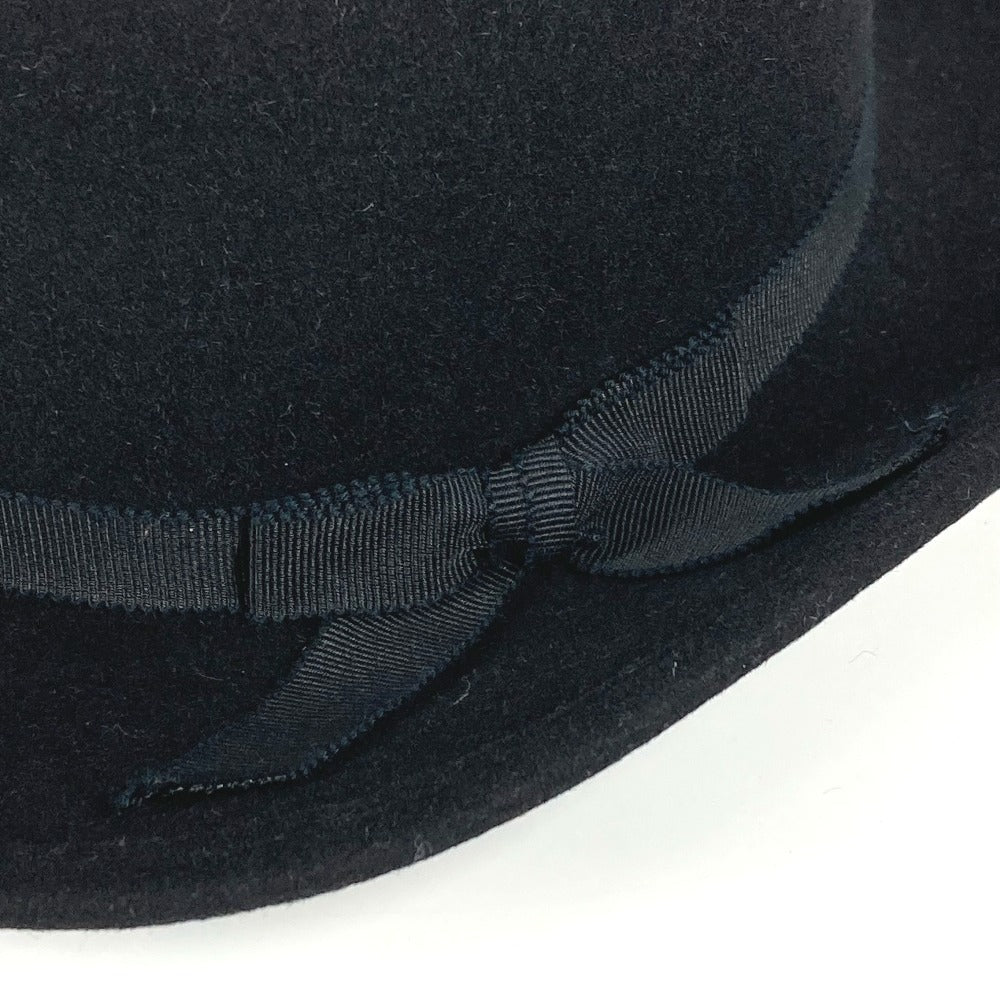 CHANEL 20S 리본 CC 코코 마크 모자 모자 버킷 모자 밥 모자 모자 토끼 여성 블랙