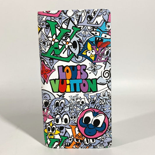 LOUIS VUITTON M82011 Monogram Comic Portofui Braza NM Bifold Long Wallet Long Wallet Leather Unisex Multicolor