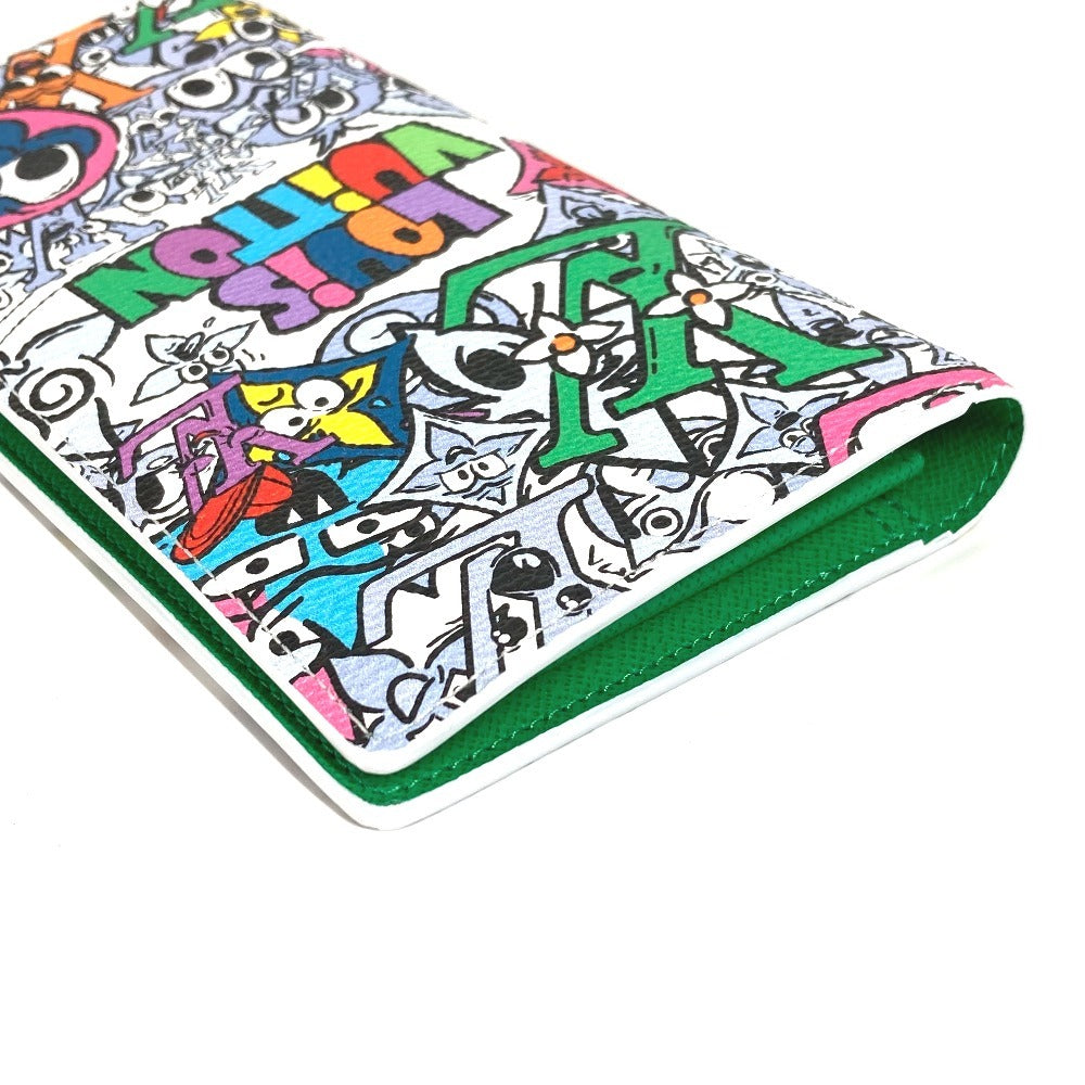 LOUIS VUITTON M82011 モノグラム・コミック ポルトフォイ・ブラザNM 2つ折り ロングウォレット 長財布 レザー ユニセックス マルチカラー