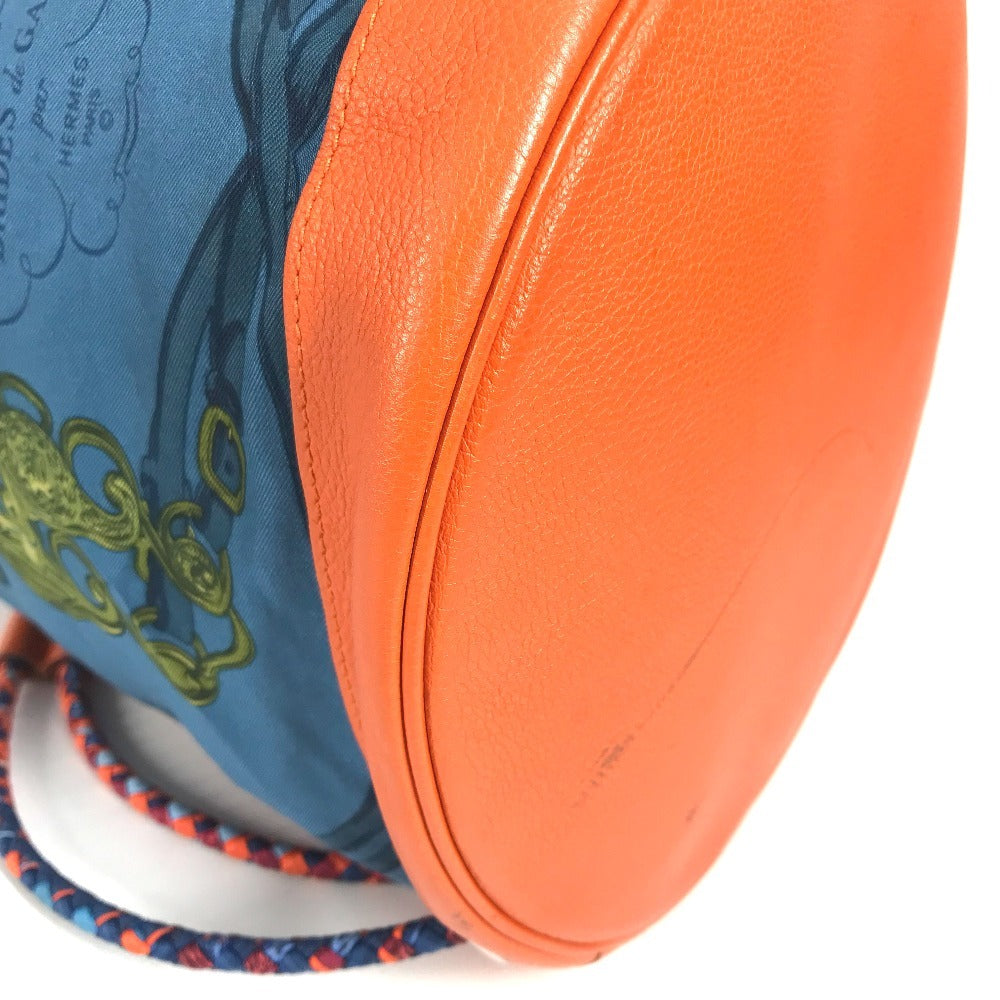 HERMES BRIDES de GALA 22 Soi Cool 22 Soi Cool 22 Drawstring Bag Shoulder Bag Shoulder Bag Silk Ladies Blue