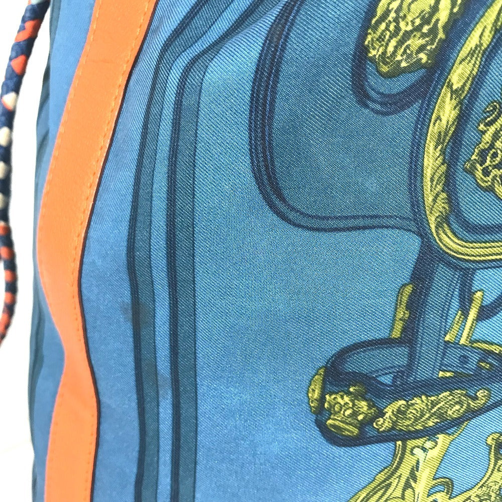 HERMES BRIDES de GALA 22 Soi Cool 22 Soi Cool 22 Drawstring Bag Shoulder Bag Shoulder Bag Silk Ladies Blue
