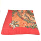 Hermes Luna Park Hiburan Taman Caregean 140 Caregean 140 Selendang Besar Stole Scarf Cashmere Women's Orange