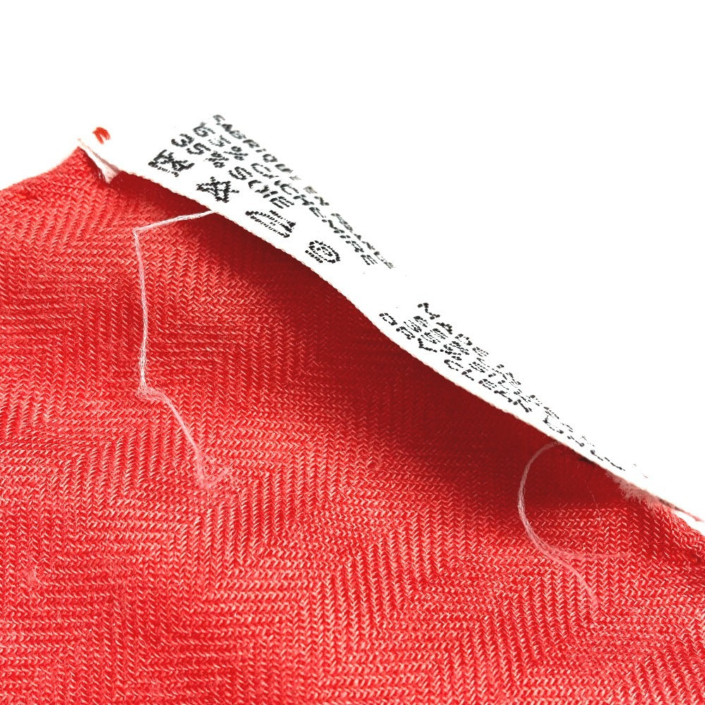 Hermes Luna Park Hiburan Taman Caregean 140 Caregean 140 Selendang Besar Stole Scarf Cashmere Women's Orange