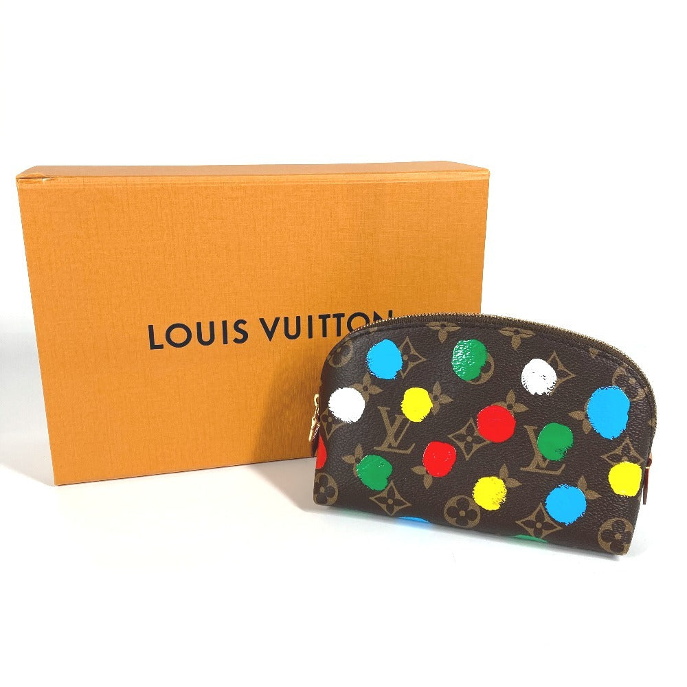 LOUIS VUITTON M81895 LV x YK Yayoi Kusama Collaboration Monogram Infinity Dot Pochette Cosmetic Makeup Pouch Pouch Cosmetic Pouch Monogram Canvas Women's Multicolor