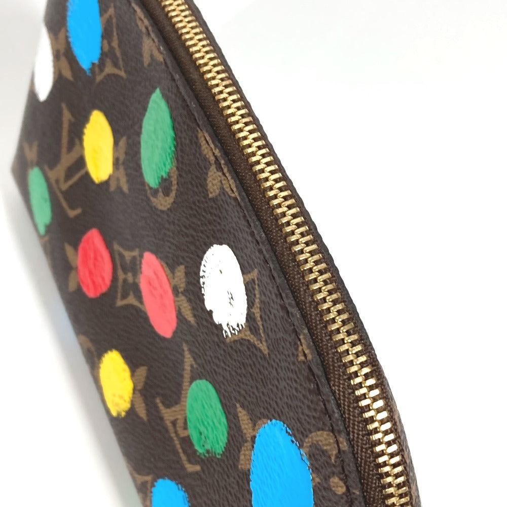 LOUIS VUITTON M81895 LV x YK Yayoi Kusama Collaboration Monogram Infinity Dot Pochette Cosmetic Makeup Pouch Pouch Cosmetic Pouch Monogram Canvas Women's Multicolor