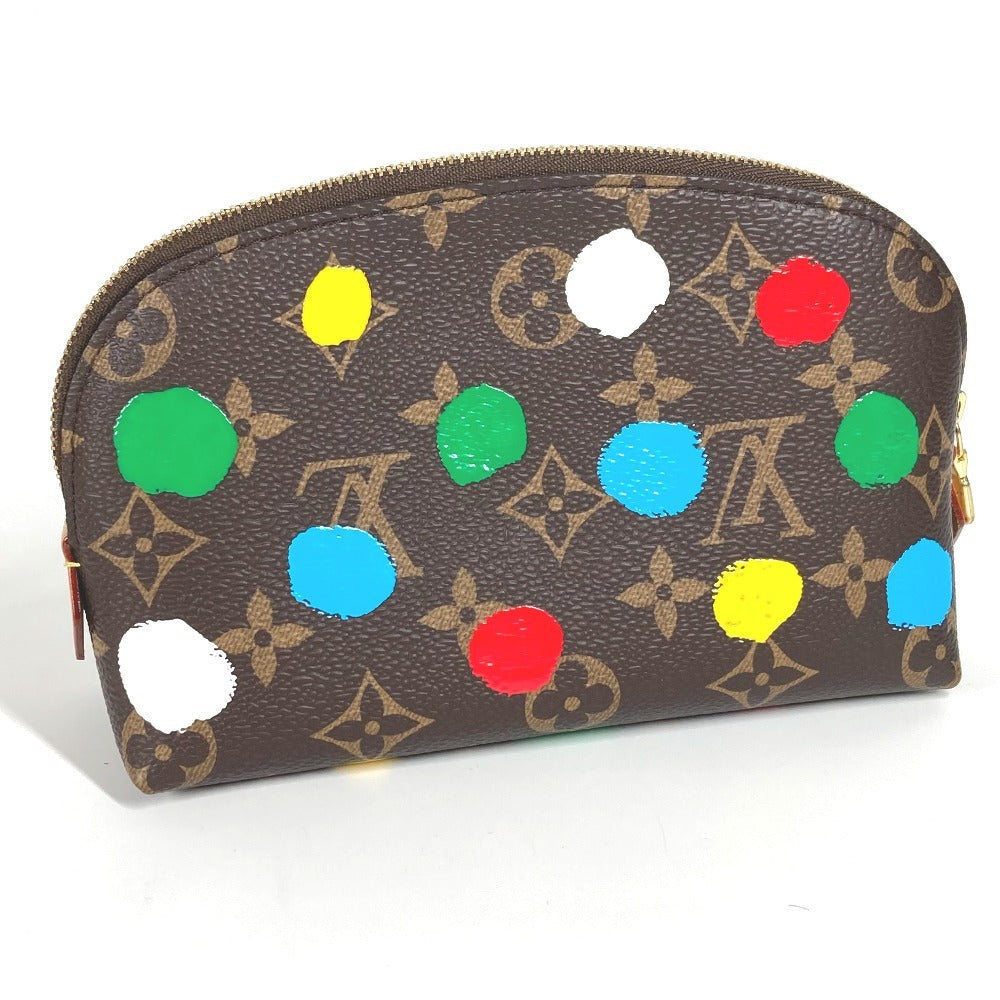 LOUIS VUITTON M81895 LV x YK Yayoi Kusama Collaboration Monogram Infinity Dot Pochette Cosmetic Makeup Pouch Pouch Cosmetic Pouch Monogram Canvas Women's Multicolor