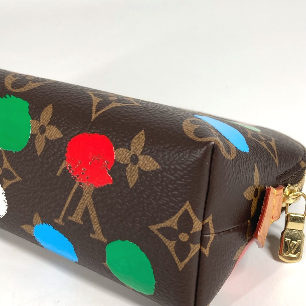 LOUIS VUITTON M81895 LV x YK Yayoi Kusama Collaboration Monogram Infinity Dot Pochette Cosmetic Makeup Pouch Pouch Cosmetic Pouch Monogram Canvas Women's Multicolor