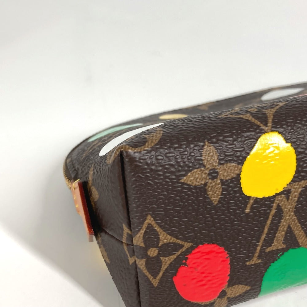 LOUIS VUITTON M81895 LV x YK Yayoi Kusama Collaboration Monogram Infinity Dot Pochette Cosmetic Makeup Pouch Pouch Cosmetic Pouch Monogram Canvas Women's Multicolor
