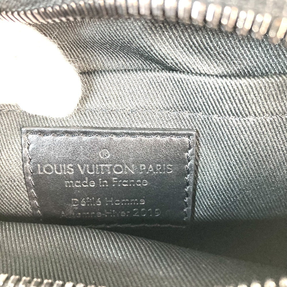 LOUIS VUITTON M30351 Taiga Rainbow Mini Soft Trunk Bag Crossbody Pochette Shoulder Bag Taiga Leather Unisex Black