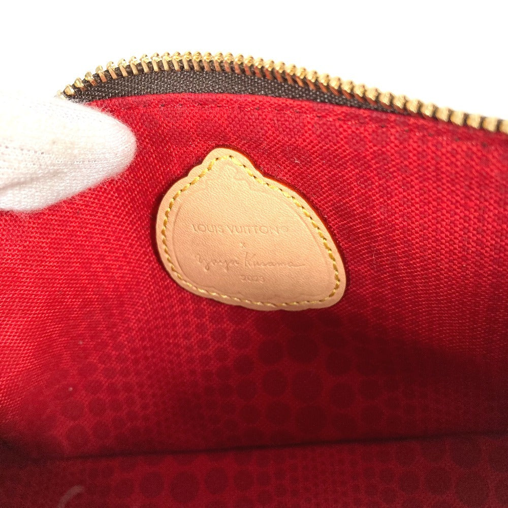 LOUIS VUITTON M81866 Monogram Yayoi Kusama Collaboration LV×YK Mini Pochette Accessoire Bag Chain Accessory Pouch Pouch Handbag Monogram Canvas Women's Brown