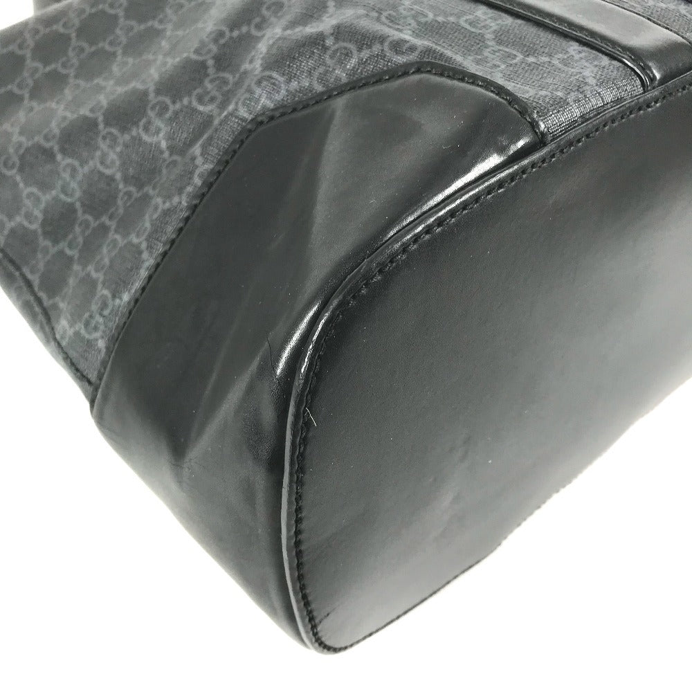 GUCCI 495560 GG Supreme Sherry Line Tote Bag Bag Shoulder Bag GG Supreme Canvas Unisex Black