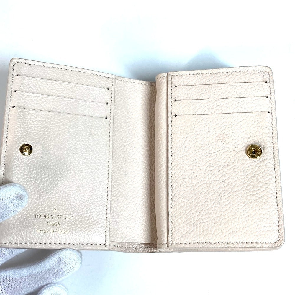 LOUIS VUITTON M83481 Monogram Emprene Portefeuille Claire Compact Wallet Bifold Wallet Monogram Emprene Leather Unisex Sunrise Aquarelle Pink