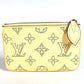 LOUIS VUITTON M81516 Monogram Mahina Pochette Clé Wallet Compact Wallet Coin Purse Keychain Included Japan Limited Color Coin Case Monogram Mahina Leather Unisex Banana Yellow