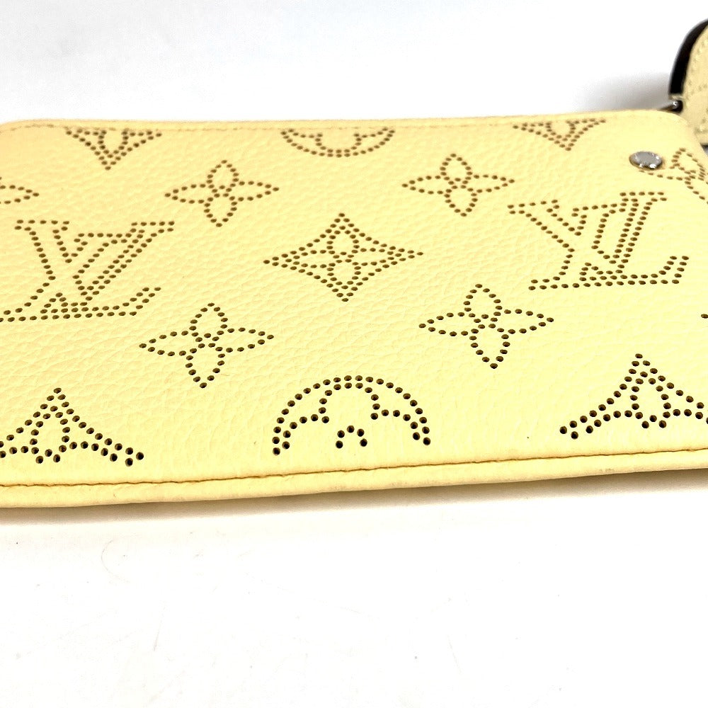 LOUIS VUITTON M81516 モノグラムマヒナ ポシェット・クレ 財布 コンパクトウォレット 小銭入れ キーホルダー付き 日本限定カラー コインケース モノグラムマヒナレザー ユニセックス バナナ イエロー
