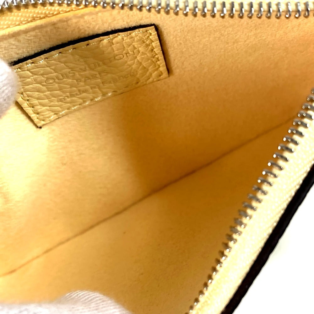 LOUIS VUITTON M81516 Monogram Mahina Pochette Clé Wallet Compact Wallet Coin Purse Keychain Included Japan Limited Color Coin Case Monogram Mahina Leather Unisex Banana Yellow