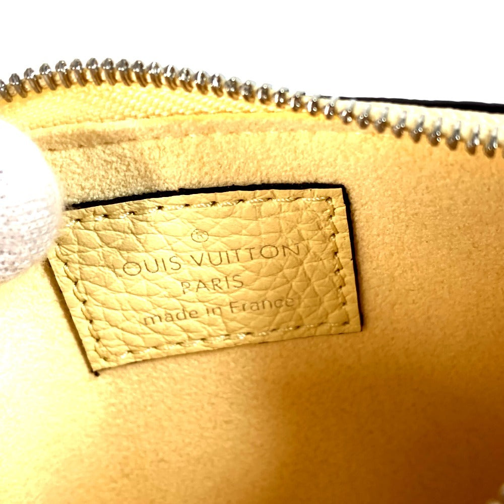 LOUIS VUITTON M81516 Monogram Mahina Pochette Clé Wallet Compact Wallet Coin Purse Keychain Included Japan Limited Color Coin Case Monogram Mahina Leather Unisex Banana Yellow