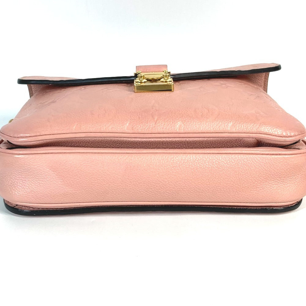 LOUIS VUITTON M44018 모노그램 앙프렝뜨 포쉐트 메티스 MM 포셰트 메티스 MM 백 2WAY 백 핸드백 크로스바디 플랩 숄더백 모노그램 앙프렝뜨 가죽 레이디 로즈 푸드르 핑크