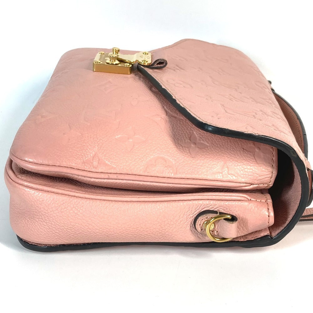 LOUIS VUITTON M44018 모노그램 앙프렝뜨 포쉐트 메티스 MM 포셰트 메티스 MM 백 2WAY 백 핸드백 크로스바디 플랩 숄더백 모노그램 앙프렝뜨 가죽 레이디 로즈 푸드르 핑크