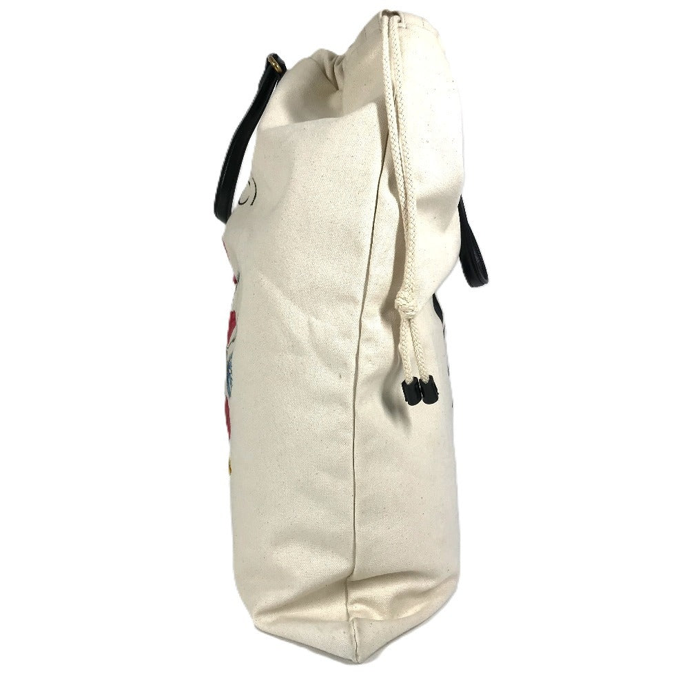 GUCCI 552403 Flower Flora Chateau Marmont Bolso de mano con cordón Bolso de mano Bolso de hombro con cordón Bolso de hombro Cuero/Lona Unisex Blanco