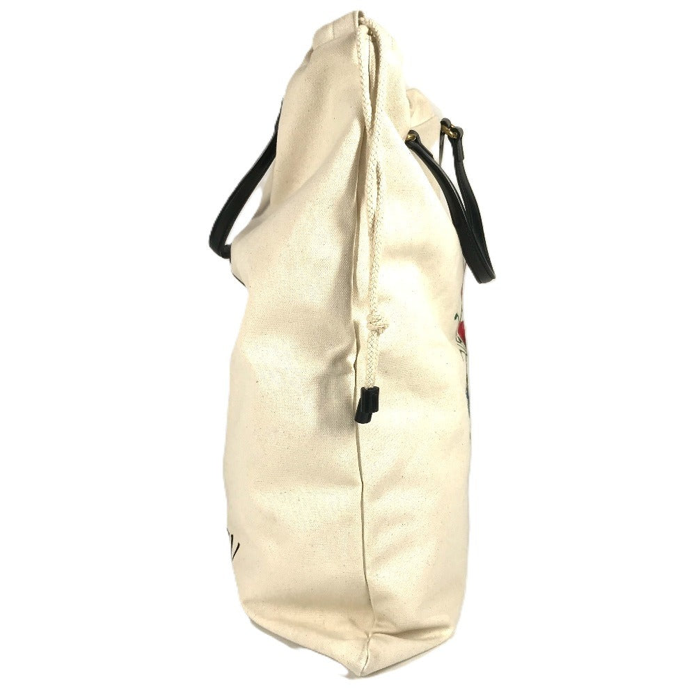 GUCCI 552403 Flower Flora Chateau Marmont Bolso de mano con cordón Bolso de mano Bolso de hombro con cordón Bolso de hombro Cuero/Lona Unisex Blanco