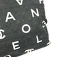 CHANEL Logo Allover Pattern Bag Tote Bag Shoulder Bicolor Shoulder Bag Leather/Canvas Women's Black