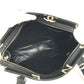 CHANEL Logo Allover Pattern Bag Tote Bag Shoulder Bicolor Shoulder Bag Leather/Canvas Women's Black