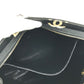 CHANEL Logo Allover Pattern Bag Tote Bag Shoulder Bicolor Shoulder Bag Leather/Canvas Women's Black