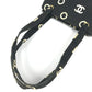 CHANEL Logo Allover Pattern Bag Tote Bag Shoulder Bicolor Shoulder Bag Leather/Canvas Women's Black