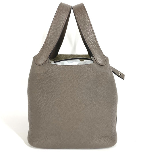 HERMES Picotan Lock PM Picotan Lock PM Bolso de mano Bolso Bolso Taurillon Clemence Señoras Etain Gris