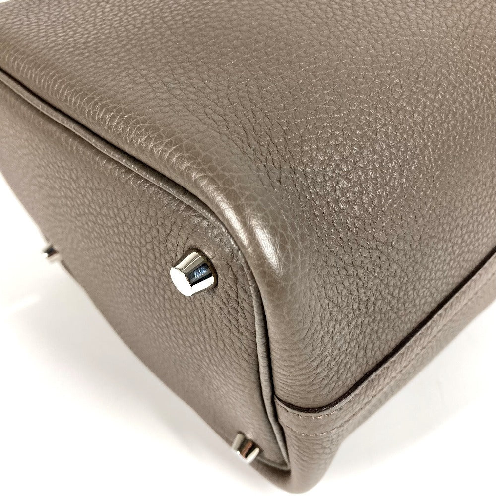 HERMES ピコタンロックPM ピコタン ロック PM トートバック カバン バック ハンドバッグ トリヨンクレマンス レディース エタン グレー