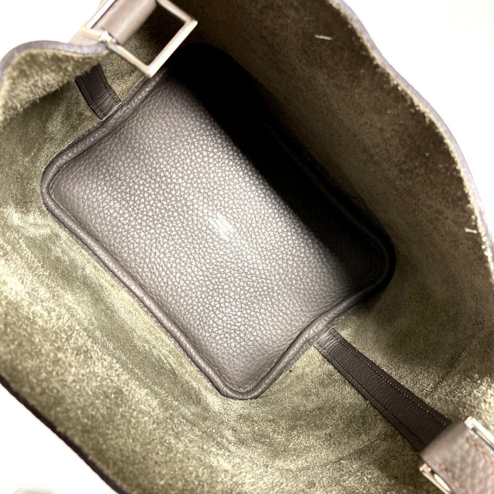 HERMES ピコタンロックPM ピコタン ロック PM トートバック カバン バック ハンドバッグ トリヨンクレマンス レディース エタン グレー