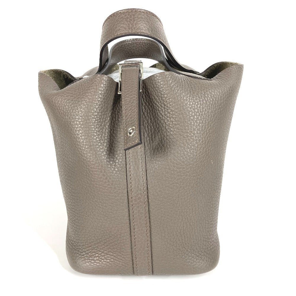 HERMES ピコタンロックPM ピコタン ロック PM トートバック カバン バック ハンドバッグ トリヨンクレマンス レディース エタン グレー