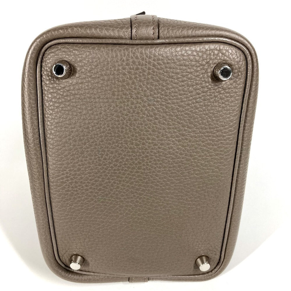 HERMES ピコタンロックPM ピコタン ロック PM トートバック カバン バック ハンドバッグ トリヨンクレマンス レディース エタン グレー